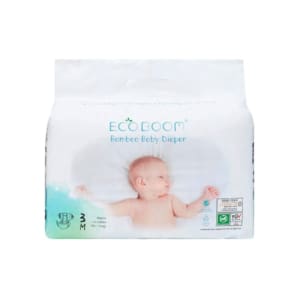 ECOBOOM Bamboe Eco Wegwerp luiers Medium (6-10kg) – 32 STUKS